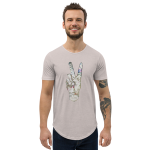 Men's Curved Hem Reel Peace T-Shirt