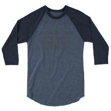 Load image into Gallery viewer, 3/4 sleeve one love baseballl tee shirt